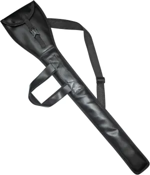 Masonic Knights Templar Sword Case Bag 92cm - Black Leather with Shoulder Strap Sheath & Carrying Cover for Swords