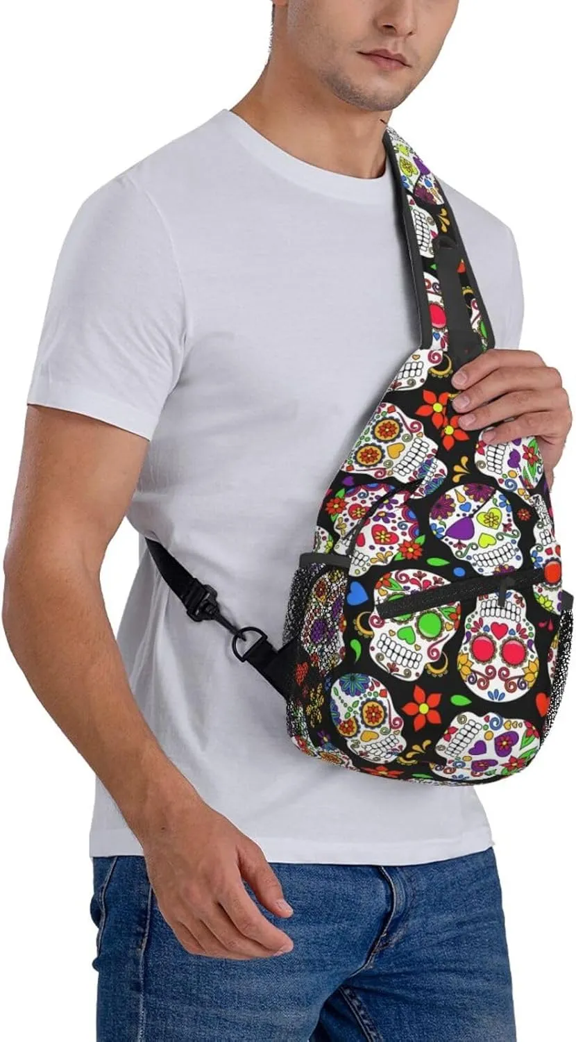 Math Mathematics Sling Bag Adjustable Crossbody Bag Casual Chest Bags Travel Shoulder Backpack For Women Men
