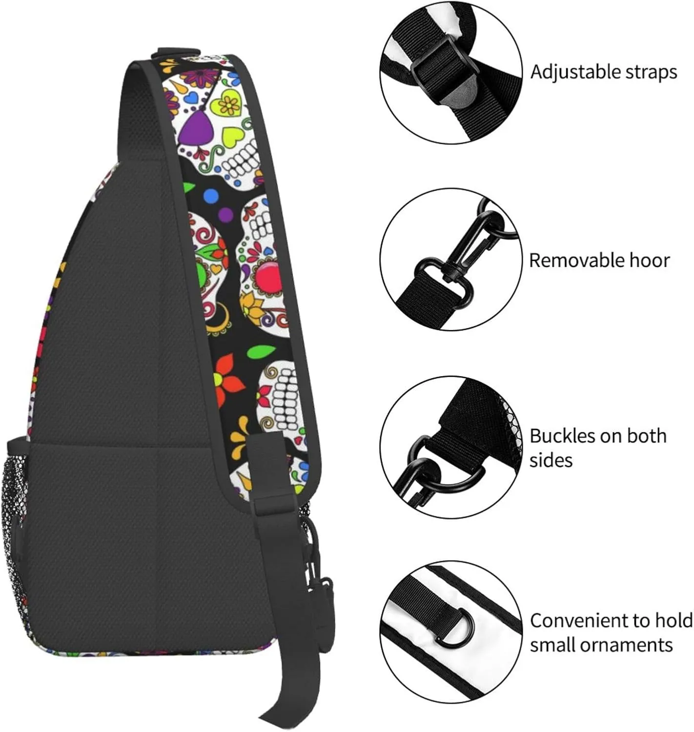 Math Mathematics Sling Bag Adjustable Crossbody Bag Casual Chest Bags Travel Shoulder Backpack For Women Men
