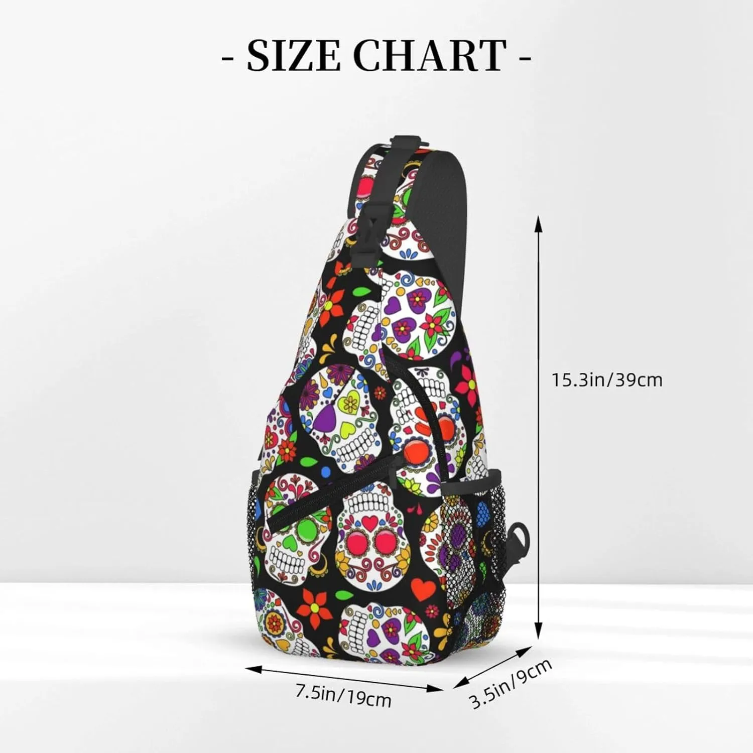Math Mathematics Sling Bag Adjustable Crossbody Bag Casual Chest Bags Travel Shoulder Backpack For Women Men