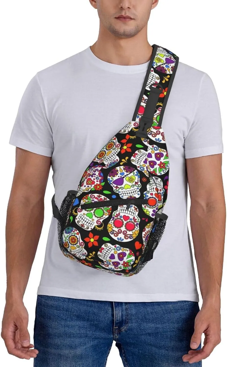 Math Mathematics Sling Bag Adjustable Crossbody Bag Casual Chest Bags Travel Shoulder Backpack For Women Men