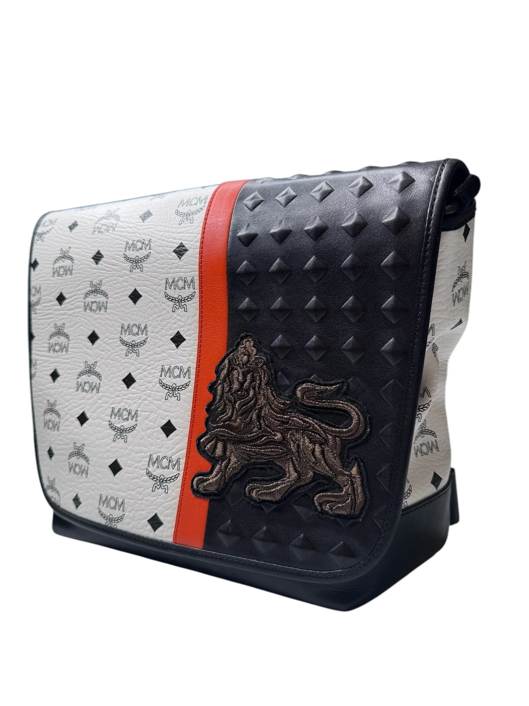 MCM Munich Lion Messenger Bag