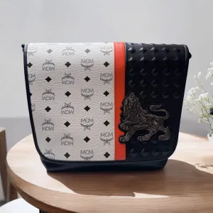 MCM Munich Lion Messenger Bag