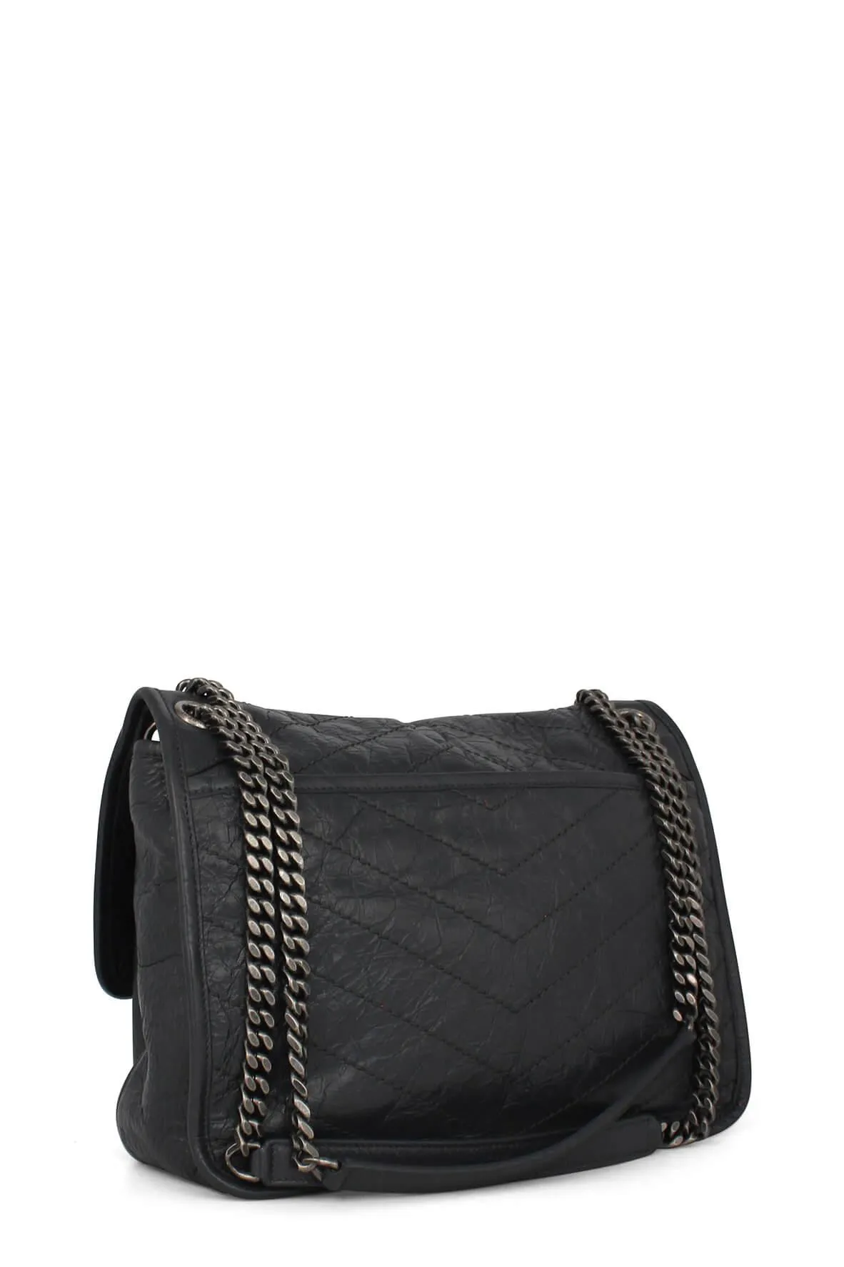 Medium Niki Crinkle Dark Grey