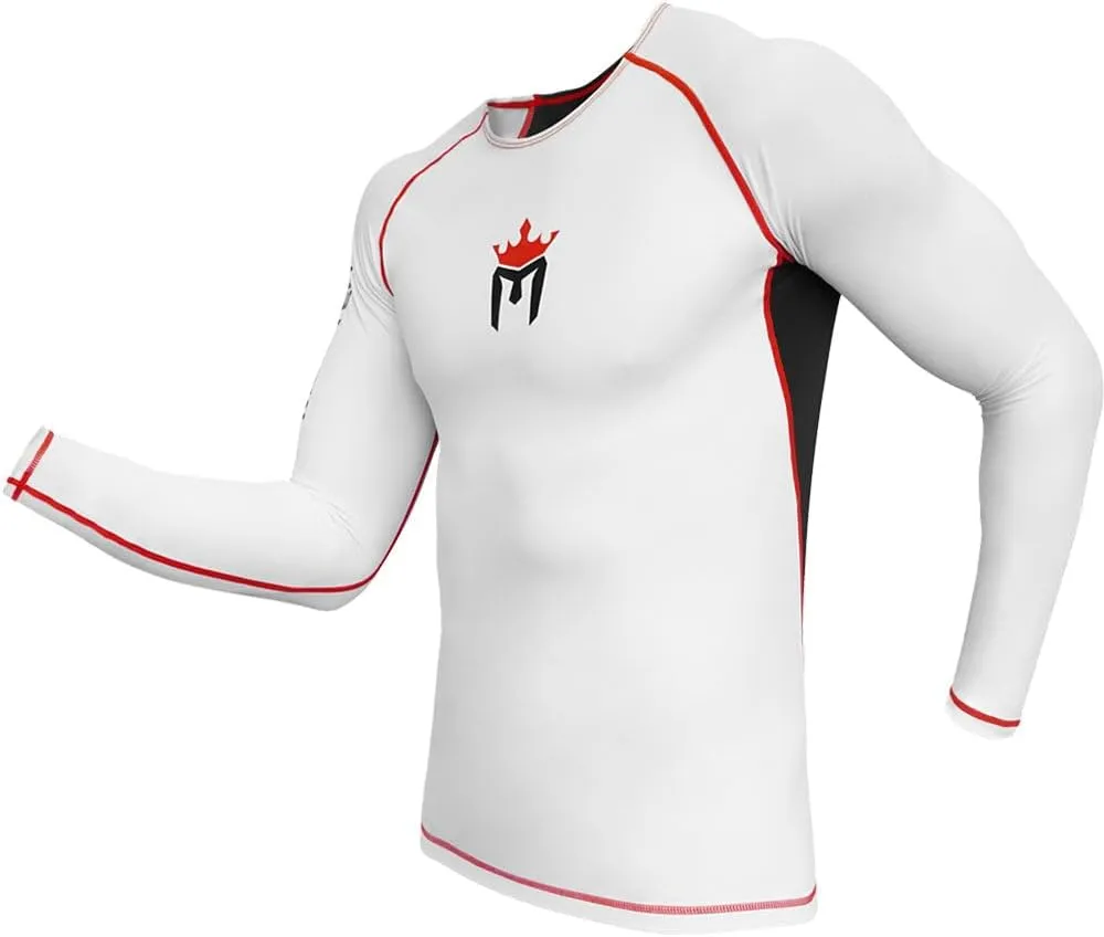 Meister Rush Long-Sleeve Rash Guard for MMA, BJJ & Surfing