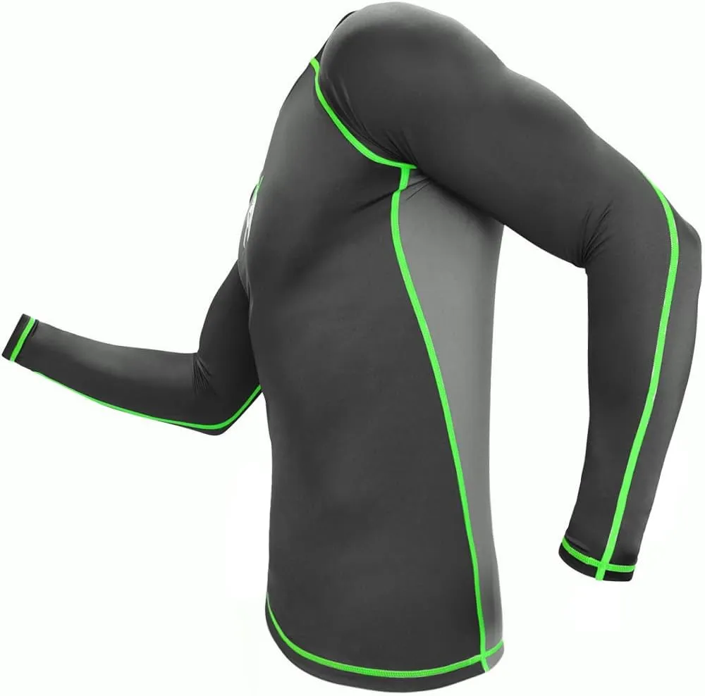 Meister Rush Long-Sleeve Rash Guard for MMA, BJJ & Surfing
