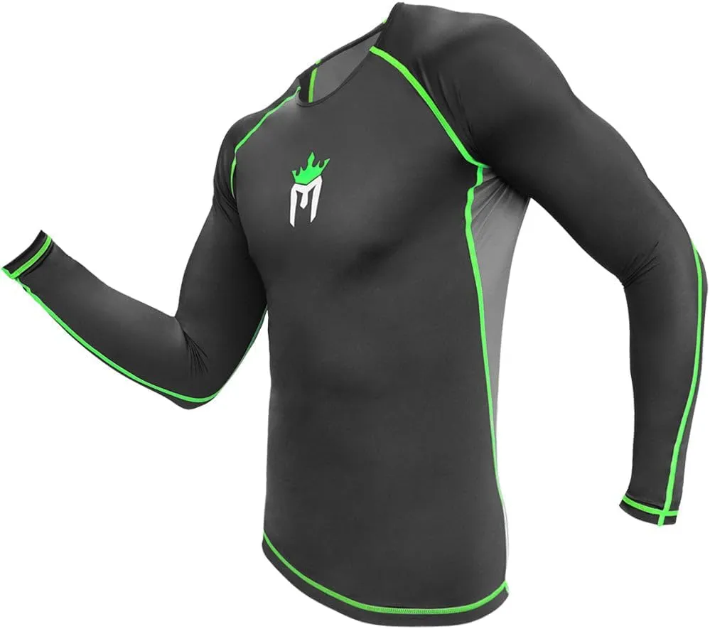 Meister Rush Long-Sleeve Rash Guard for MMA, BJJ & Surfing