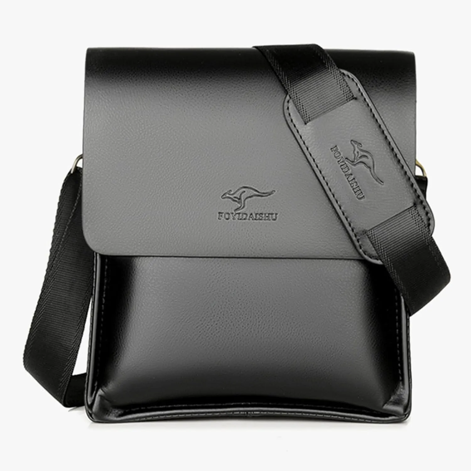 Mens Crossbody Bag, Leather Messenger Shoulder Bag for Women Men Purse Travel Work Business