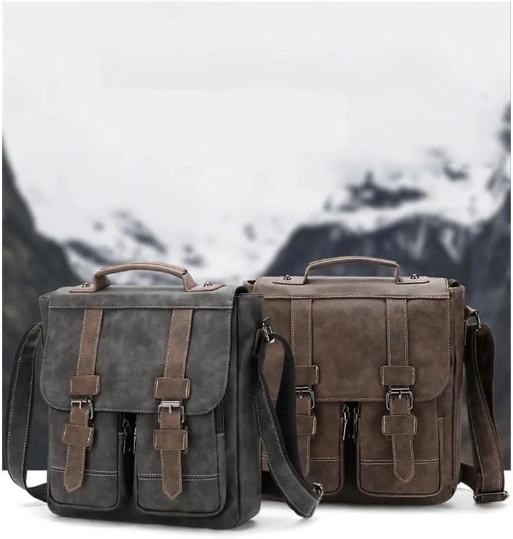 Men's Crossbody Bag Retro Casual Shoulder Bag Handbag Office Workplace