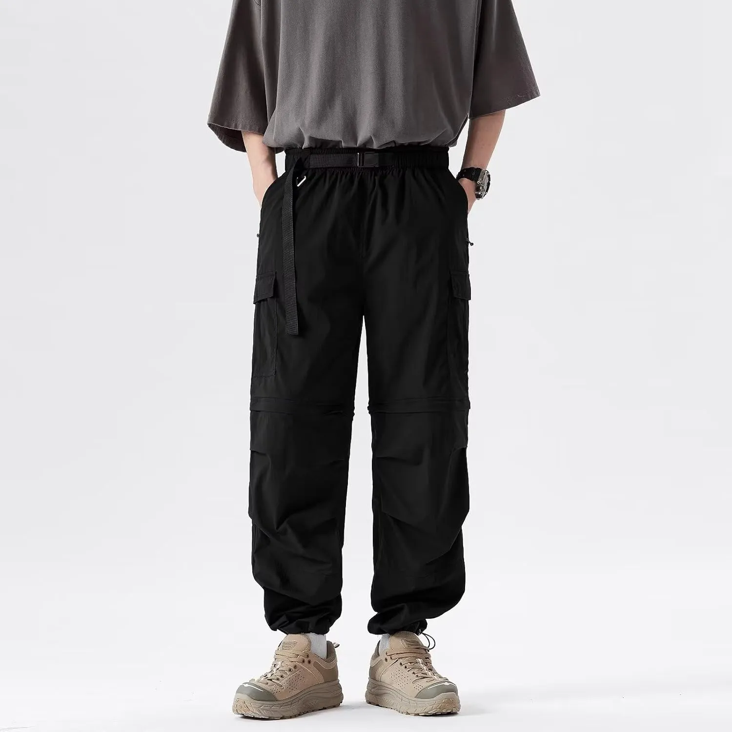 Men's Hiking Pants Convertible Quick Dry Zip Off Outdoor Pants Summer Breathable Trekking Pants Cargo Pants