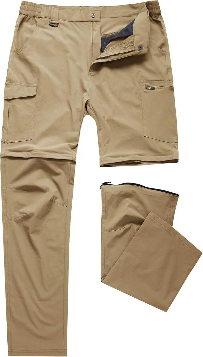 Men's Hiking Pants Convertible Zip Off Lightweight Waterproof Quick Dry Outdoor Fishing Travel Safari Camping