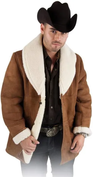 Men's Jacket Style Malbor Wool Authentic Suede Leather