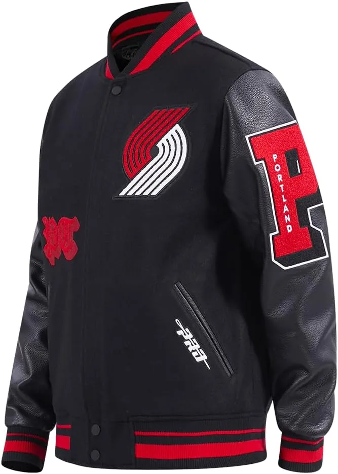 Mens NBA Old English Varsity Jacket