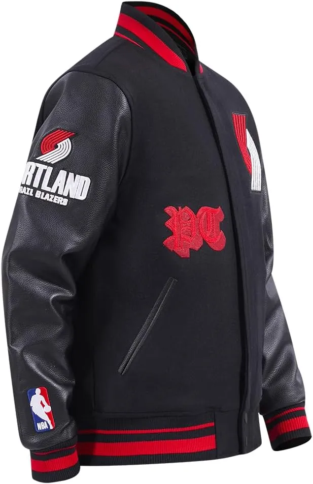 Mens NBA Old English Varsity Jacket