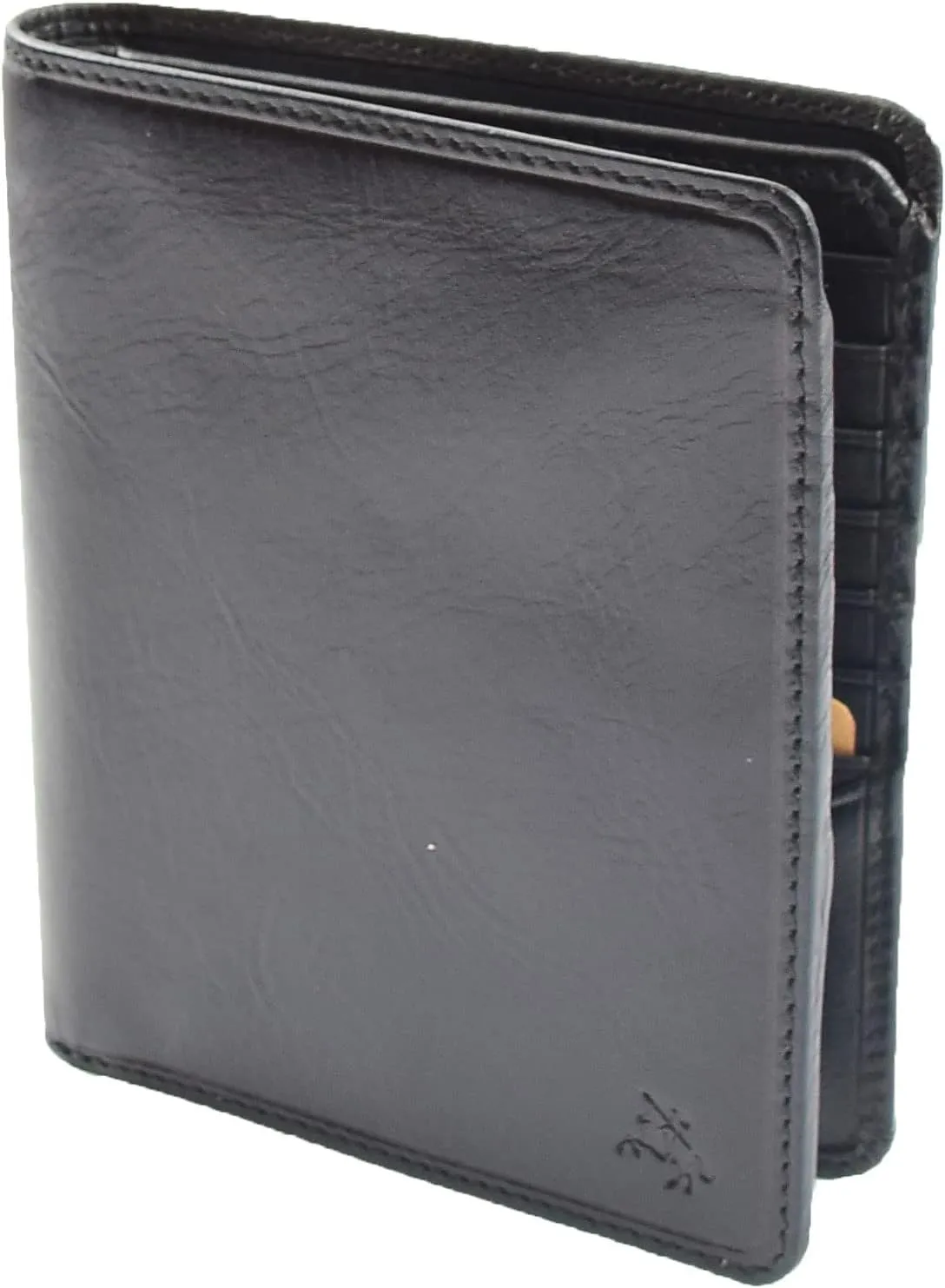 Mens Real Leather Breast Pocket Wallet Bifold Coat Purse Cash Cards RFID Safe Sorell, Black, Medium L11.0 x W1.5 x H13.0 cm, Casual