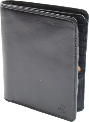Mens Real Leather Breast Pocket Wallet Bifold Coat Purse Cash Cards RFID Safe Sorell, Black, Medium L11.0 x W1.5 x H13.0 cm, Casual