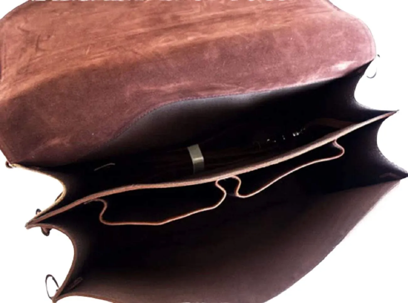 Men's Retro Full Grain Leather 16'' Briefcase Shoulder Messenger Bag Fit 16 Laptop (2019 Version)