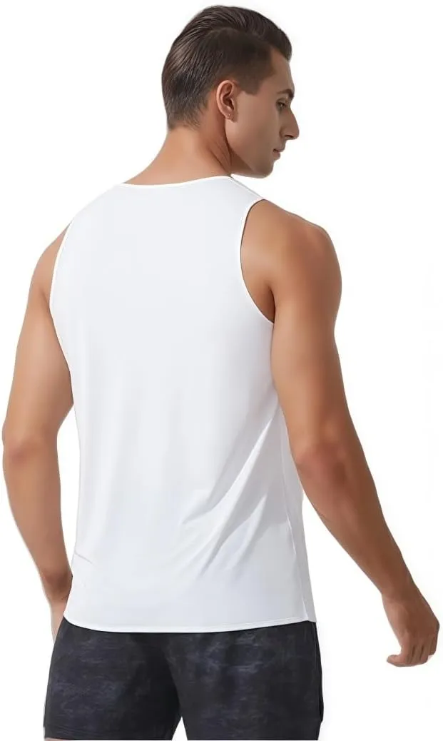 Men's Summer Lightweight Ventilated Running Vest, Sleeveless Quick Dry Fitness for Sports Outdoor