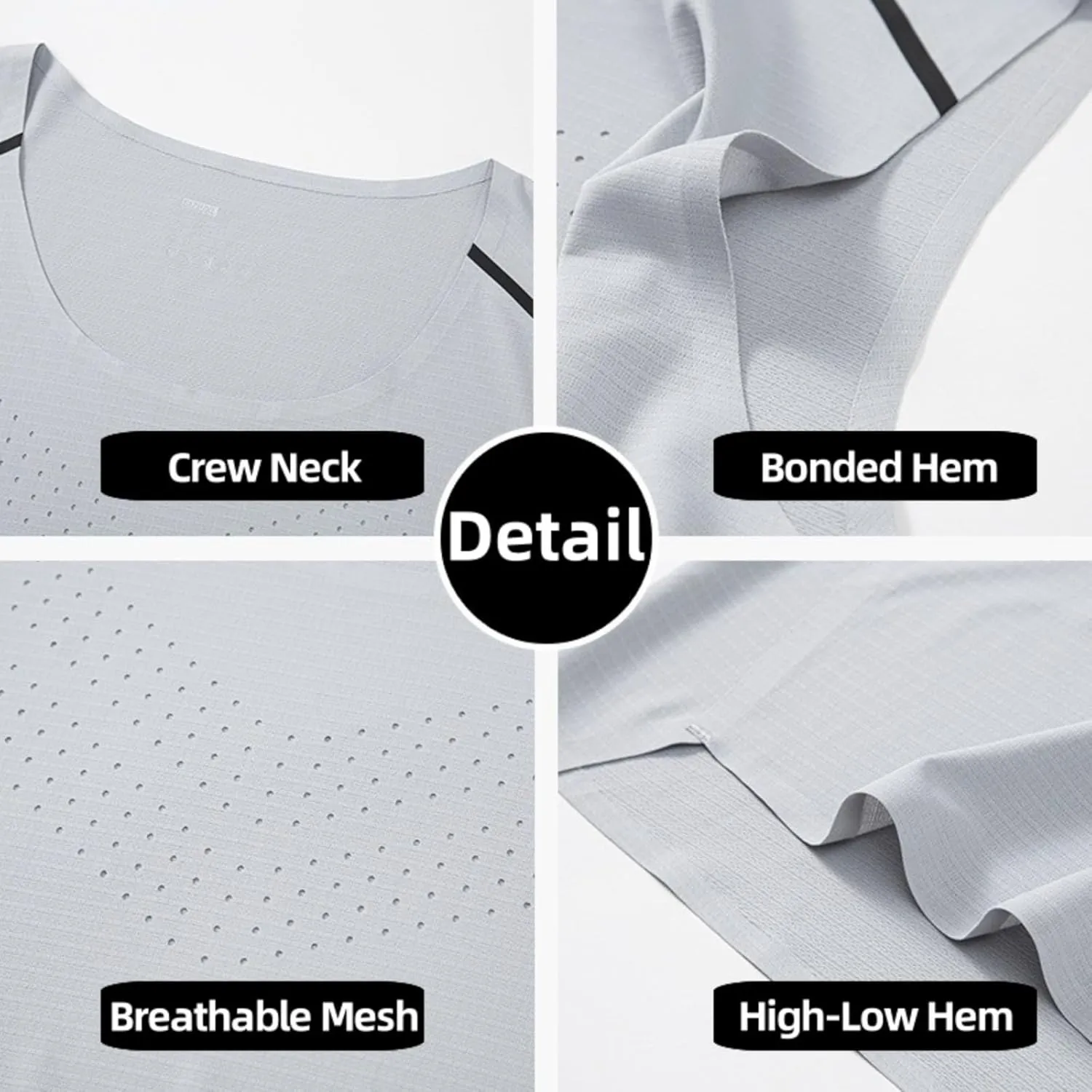 Men's Summer Lightweight Ventilated Running Vest, Sleeveless Quick Dry Fitness for Sports Outdoor