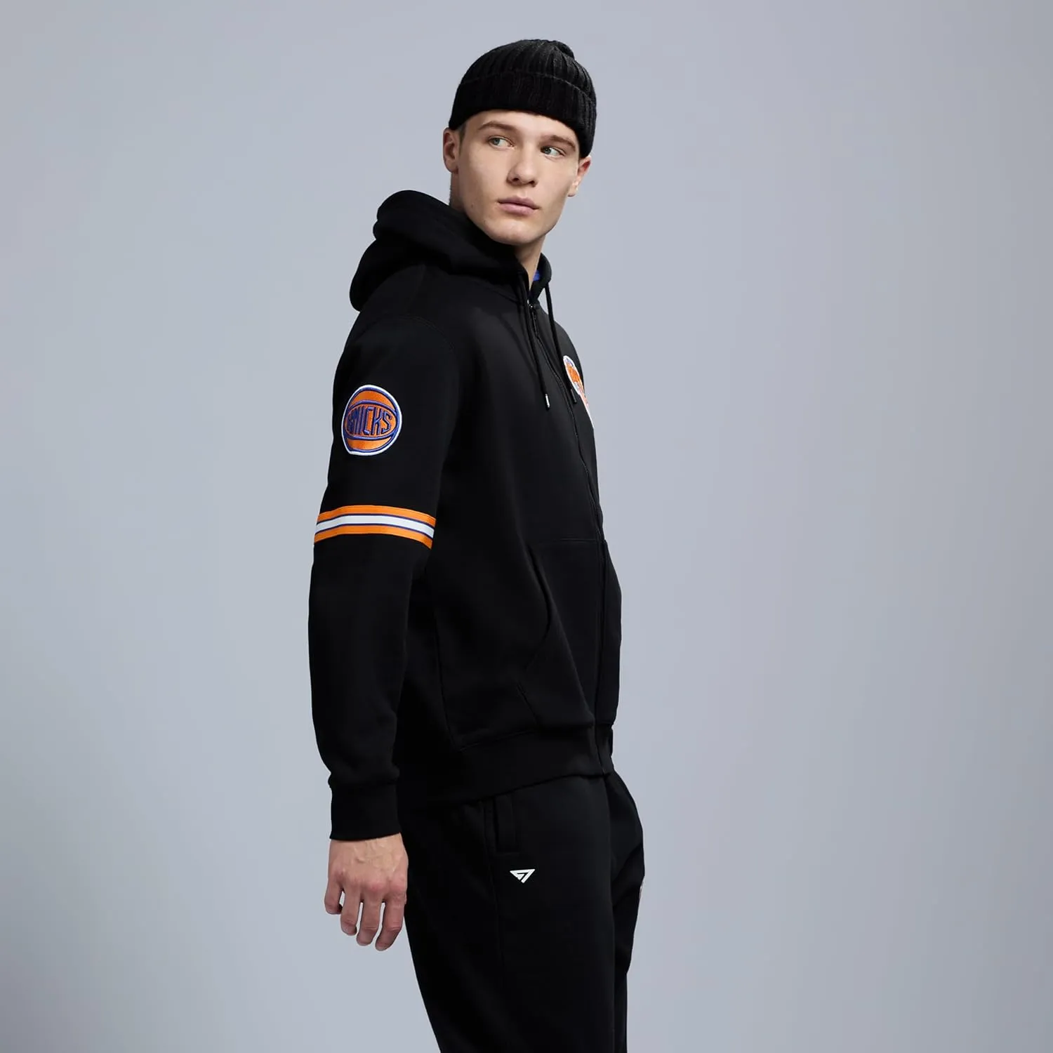 Men's X NBA Officially Licensed Long Sleeve Zip Up Hooded Fleece Sweatshirt