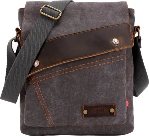 Vintage-Style Leather Messenger Satchels