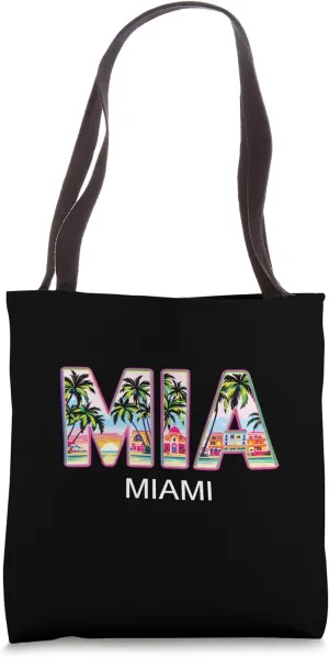 Miami Mia Miami - Tropical flair for USA fans Miami Tote Bag