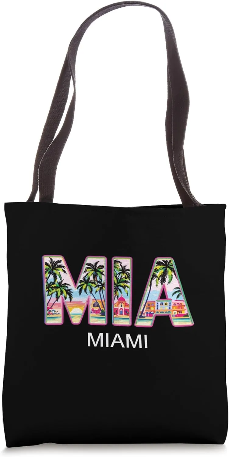 Miami Mia Miami - Tropical flair for USA fans Miami Tote Bag