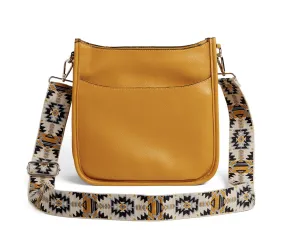 Mini Alma Zip Top Messenger   Strap - Mustard