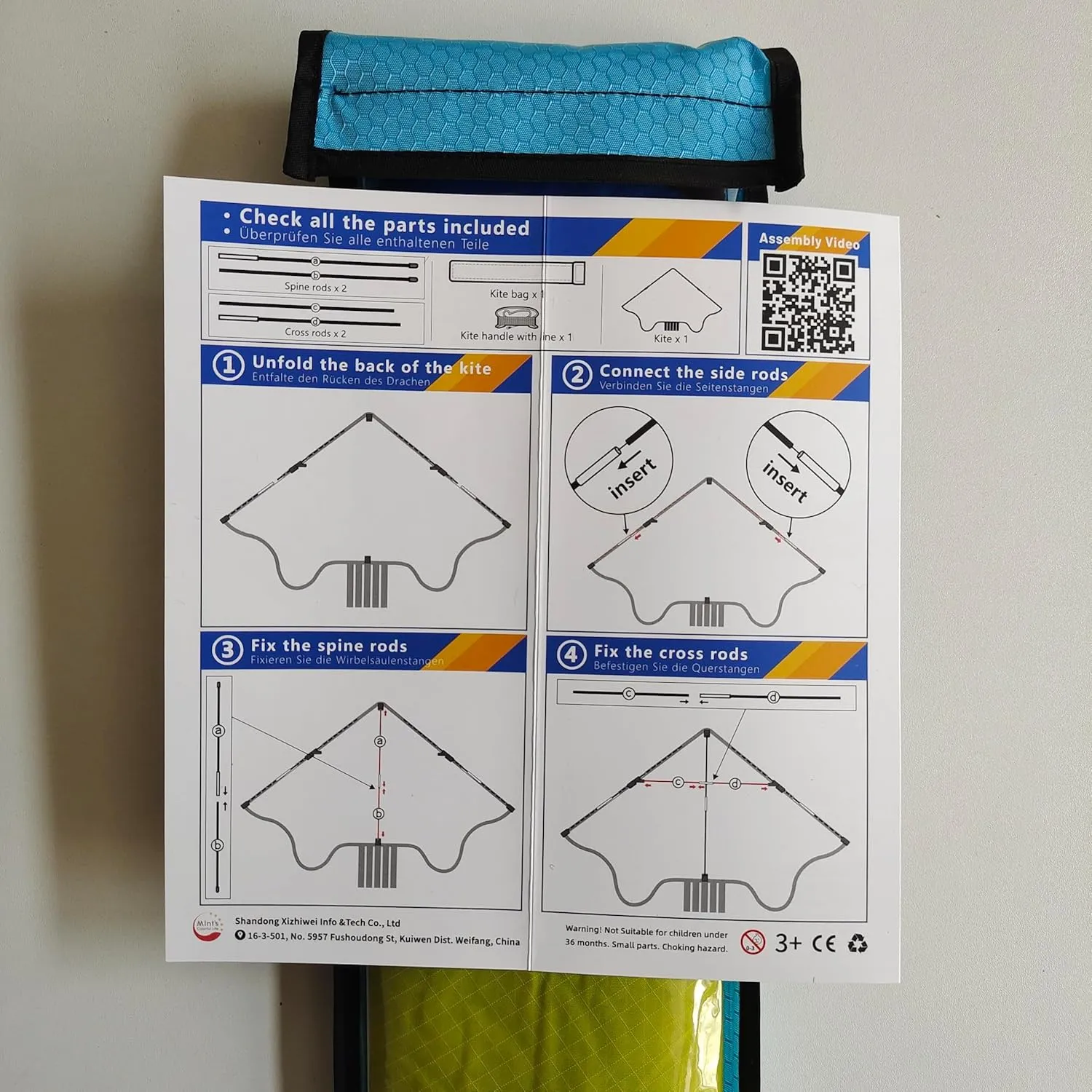 Mint's Colorful Life Delta Kite for Kids & Adults, Extremely Easy to Fly Kite, Best Kites for Beginner