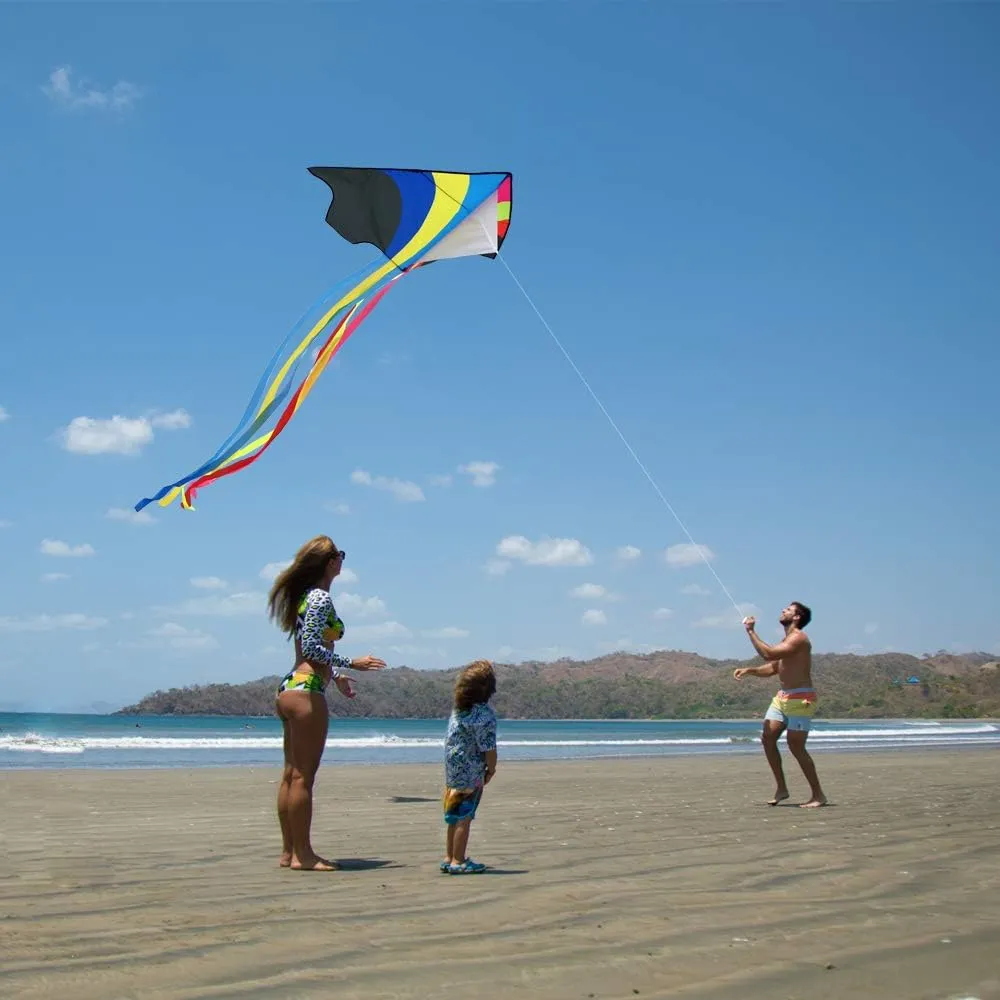 Mint's Colorful Life Delta Kite for Kids & Adults, Extremely Easy to Fly Kite, Best Kites for Beginner
