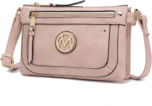 MKF Collection Crossbody bag for women, Adjustable Strap Vegan leather Shoulder Bag messenger Purse by Mia K