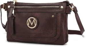 MKF Collection Crossbody bag for women, Adjustable Strap Vegan leather Shoulder Bag messenger Purse by Mia K