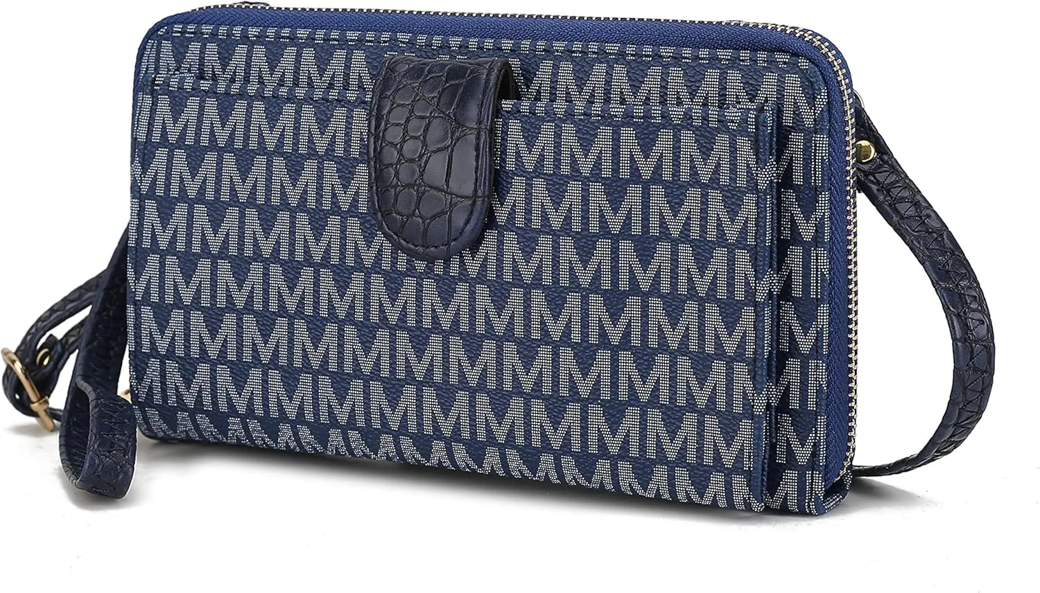 MKF Collection Women's Crossbody Phone Bag, Vegan Leather shoulder Bag Cell phone bag Wallet Purse Handbag by Mia K