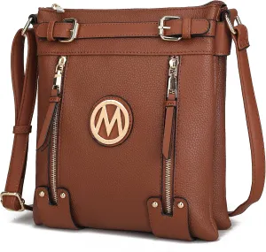 MKF Crossbody bag for women Vegan leather Crossover Designer messenger Purse