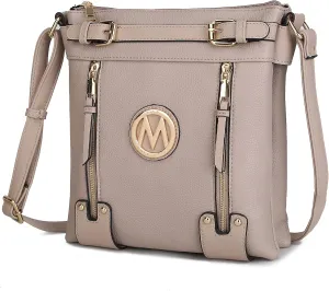 MKF Crossbody bag for women Vegan leather Crossover Designer messenger Purse