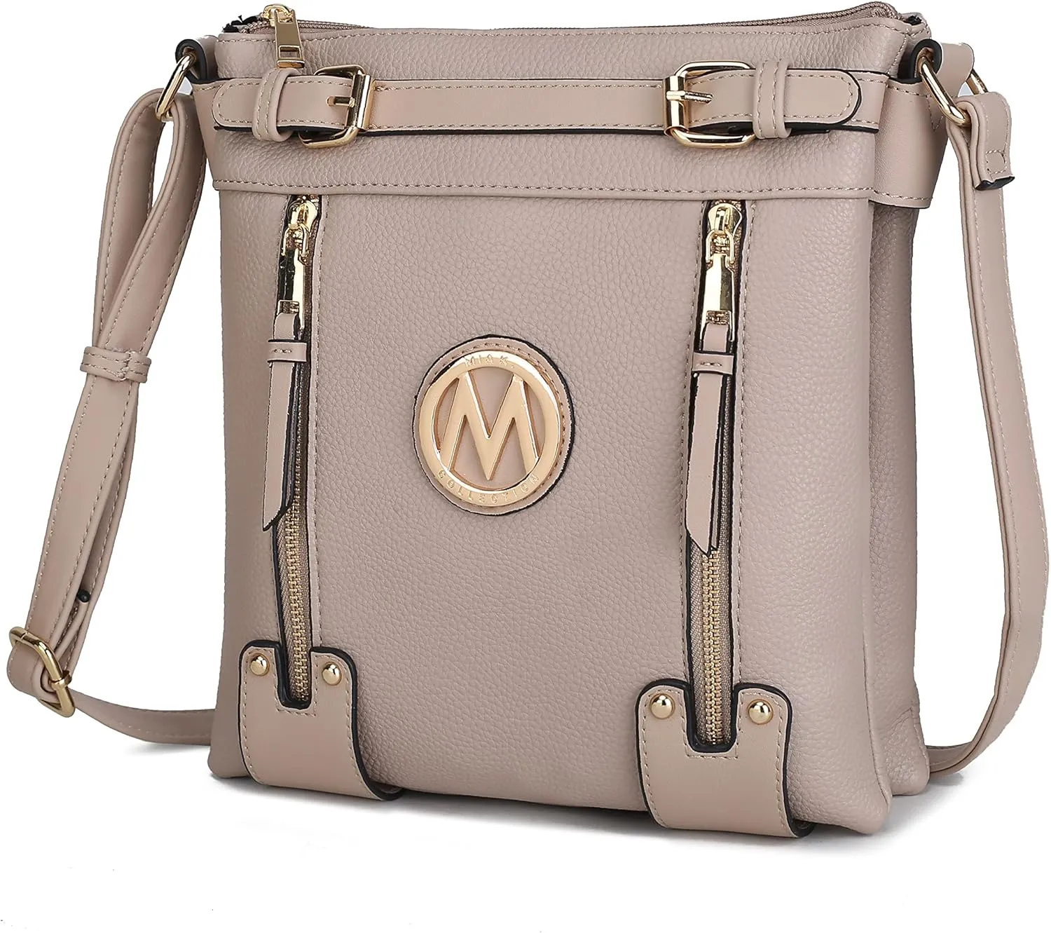 MKF Crossbody bag for women Vegan leather Crossover Designer messenger Purse