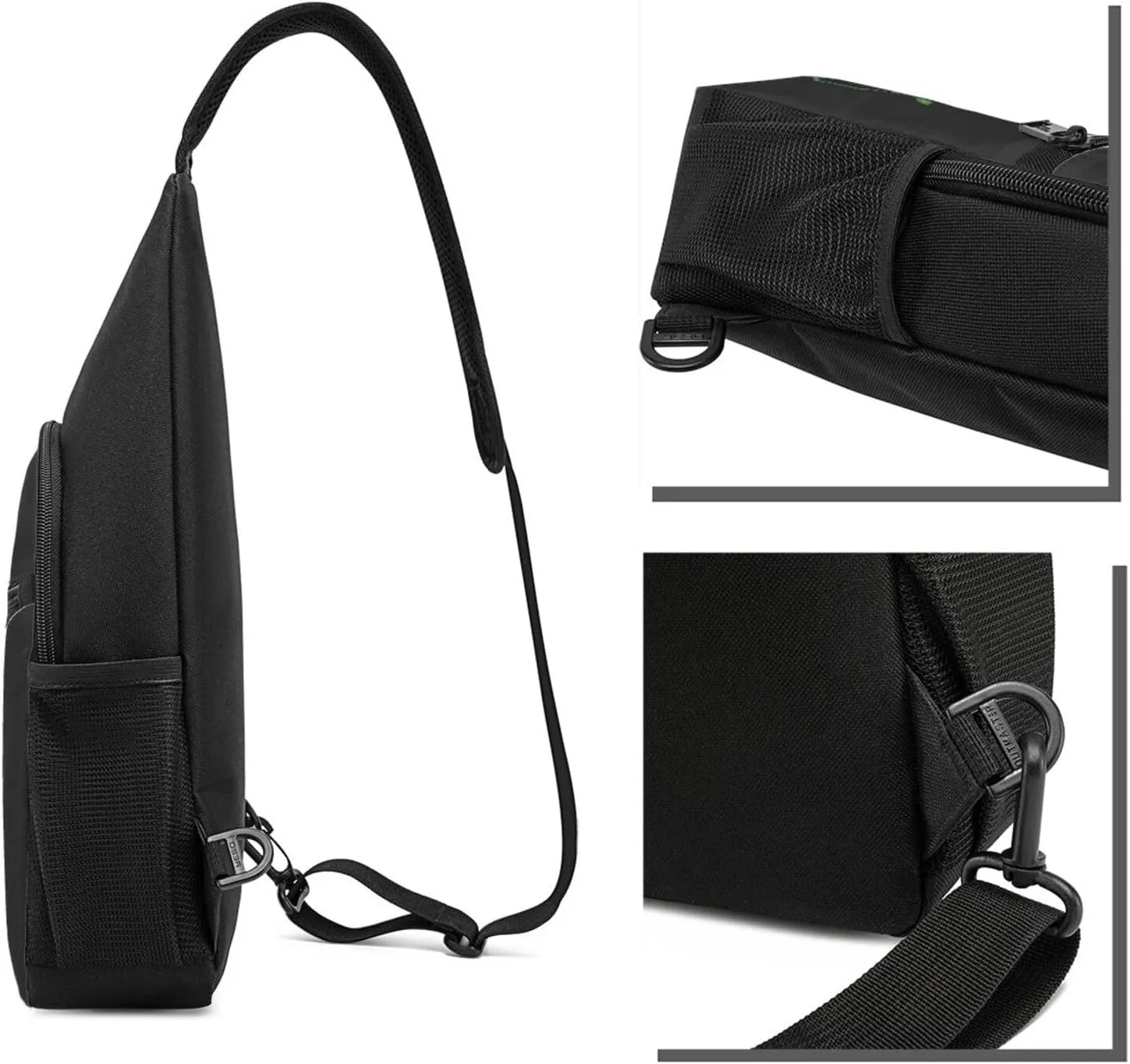 Molecule Cannabis Sprout Crossbody Bags Adjustable Leisure Travel Crossbody Shoulder Bag Unisex