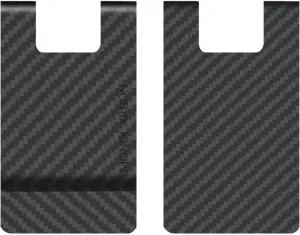 MONOCARBON 2in1 Carbon Fiber Money&Credit Card Clip,RFID Blocking Wide Credit Card&Cash Holder for Men Front Pocket