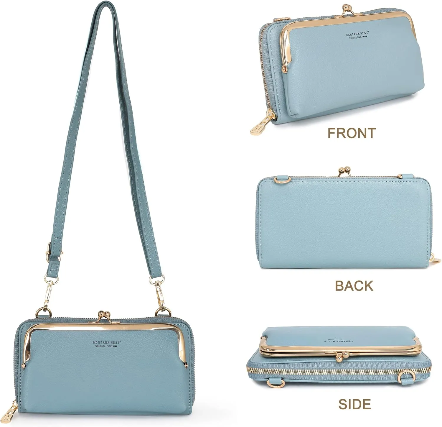Montana West Small Crossbody Cell Phone Purse for Women RFID Blocking Cellphone Wallet