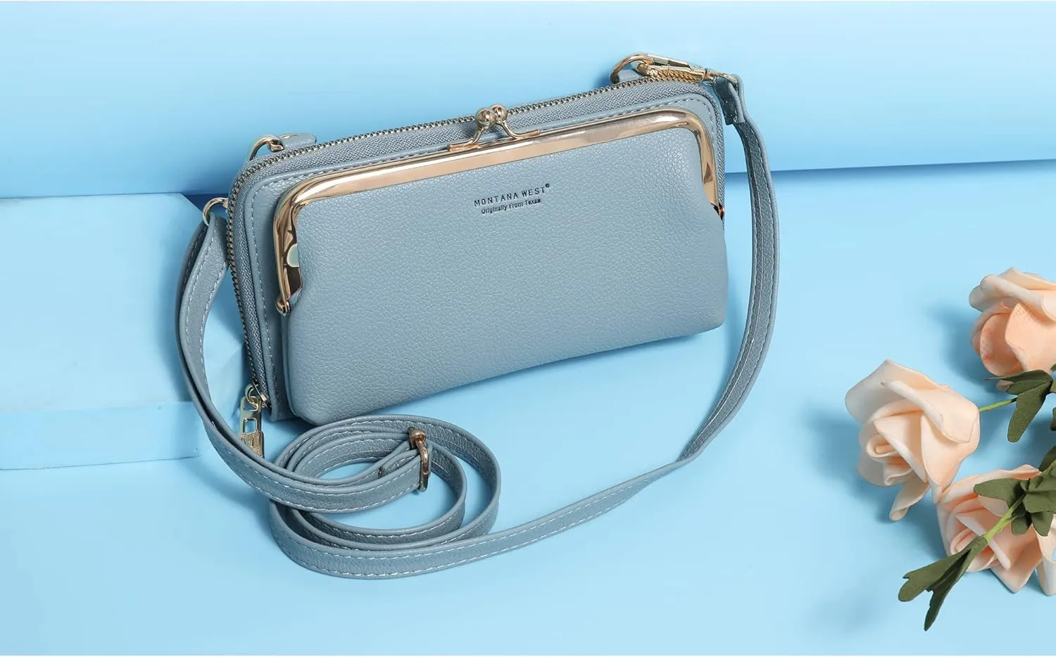 Montana West Small Crossbody Cell Phone Purse for Women RFID Blocking Cellphone Wallet