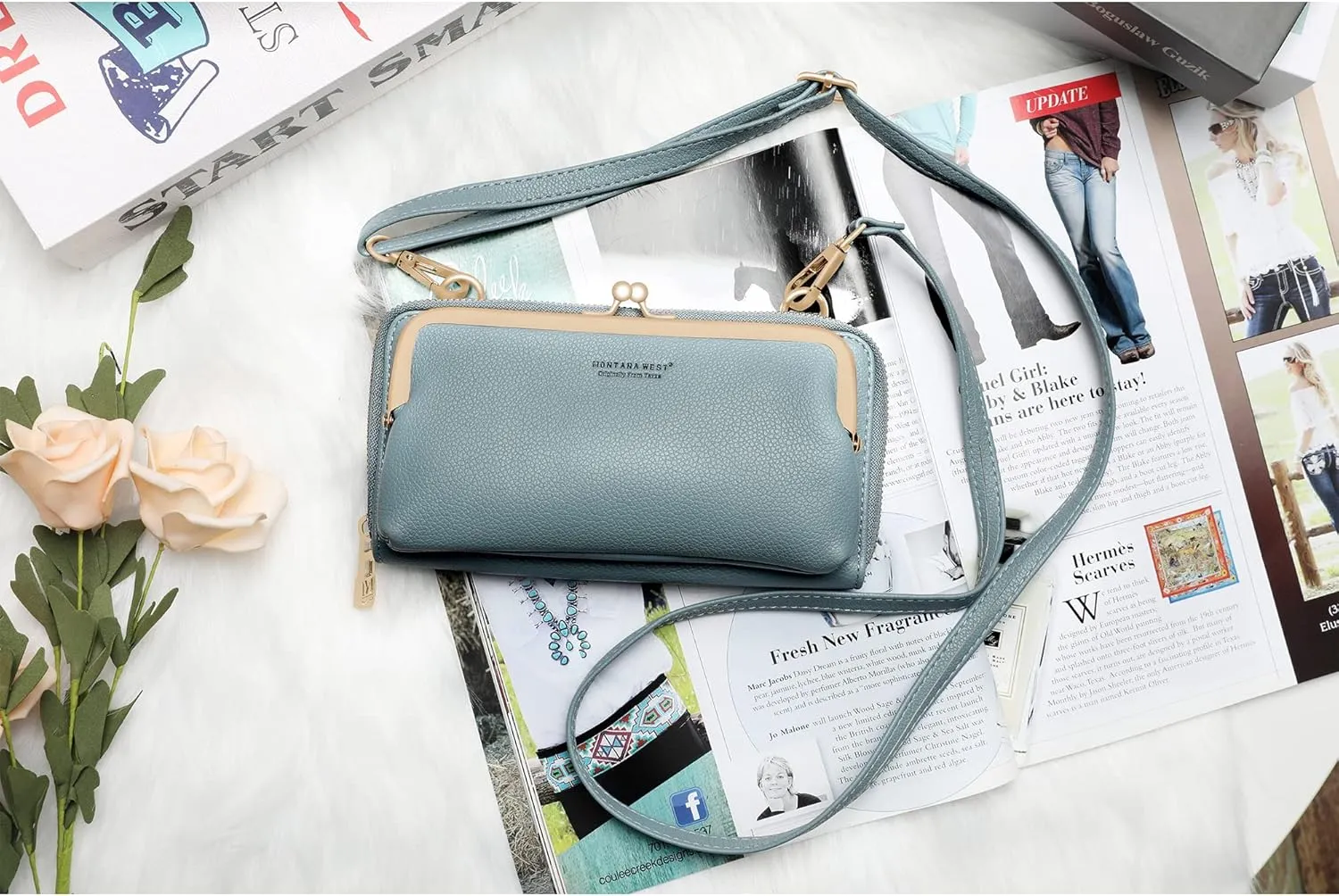 Montana West Small Crossbody Cell Phone Purse for Women RFID Blocking Cellphone Wallet