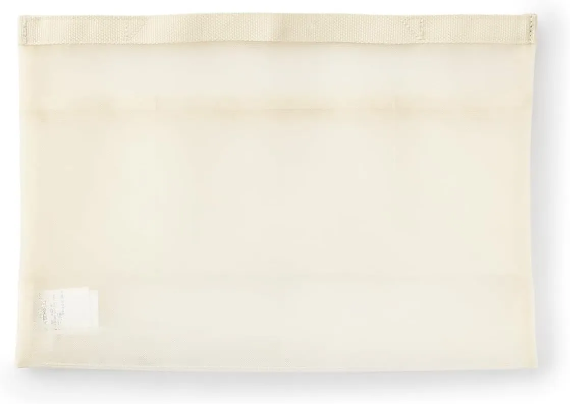 MUJI 83767457 Nylon Mesh Bag-In Bag, Ivory, For A4 Size (W x H x D): 14.6 x 9.8 x 1.4 inches (37 x 25 x 3.5 cm)