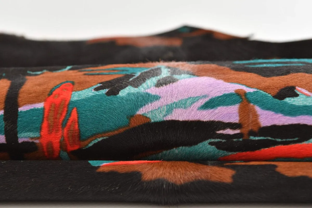 Multicolor Patterned Ponyskin