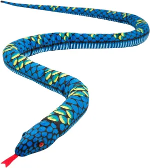 MUOVE Snake Stuffed Animal, Plush Large Snake Realistic Snake Toy, 110 inch Gifts for Kids
