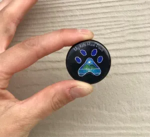 My Kids Have Paws Circle Pin
