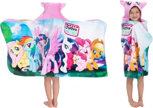 My Little Pony Bath/Pool/Beach Soft Cotton Terry Hooded Towel Wrap, 24 in x 50 in, By Franco Kids