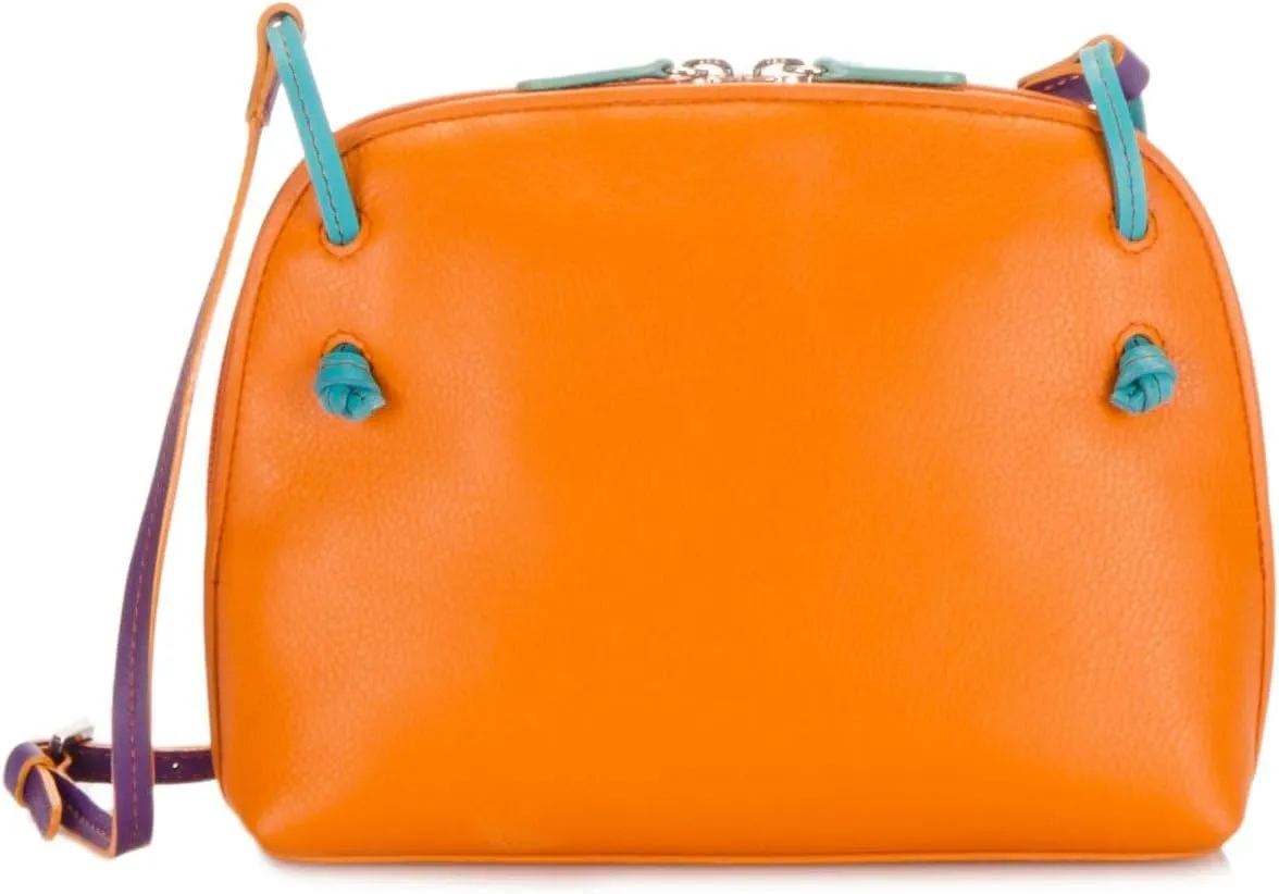 mywalit Rio Small Zip Top Handbag - Leather, Adjustable Strap, Slip Pockets, Zip Pocket, Fits a Kindle