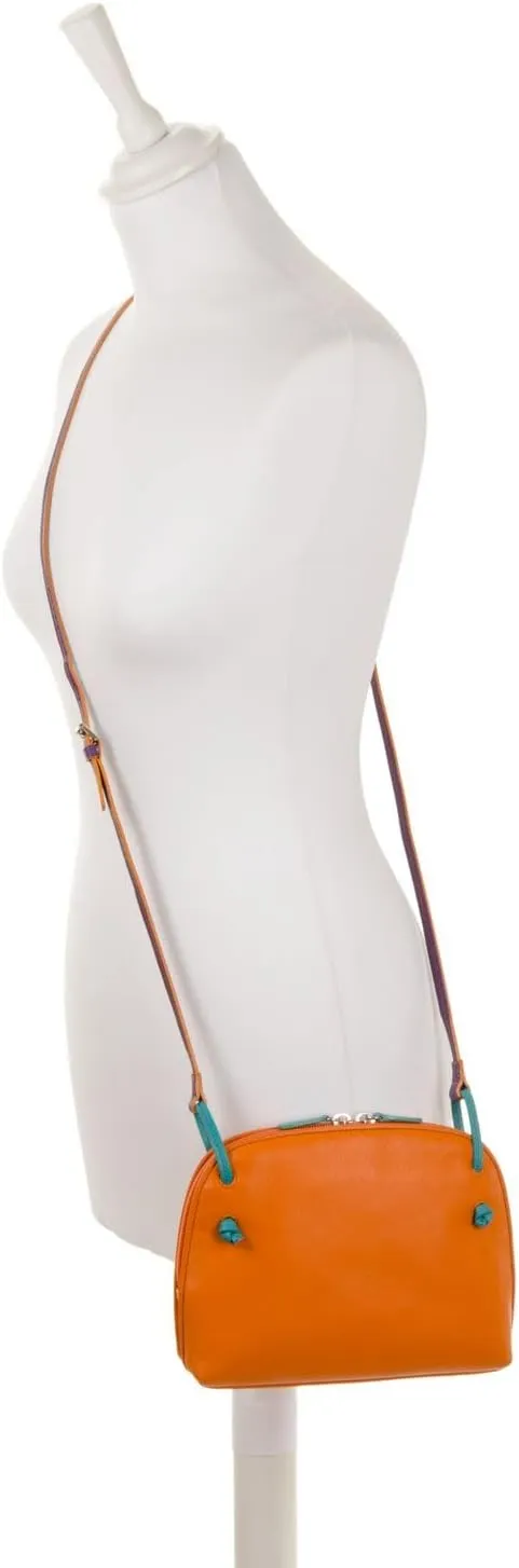 mywalit Rio Small Zip Top Handbag - Leather, Adjustable Strap, Slip Pockets, Zip Pocket, Fits a Kindle