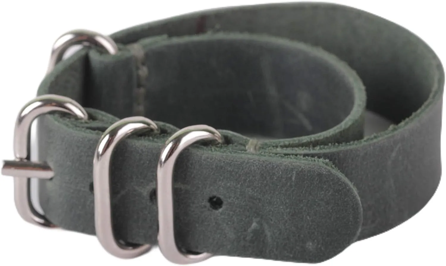 NATO Zulu Distressed Vintage Leather Military Watch Strap Watch Bands Handmade Leather 18mm.