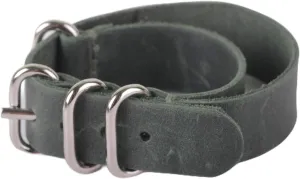 NATO Zulu Distressed Vintage Leather Military Watch Strap Watch Bands Handmade Leather 18mm.